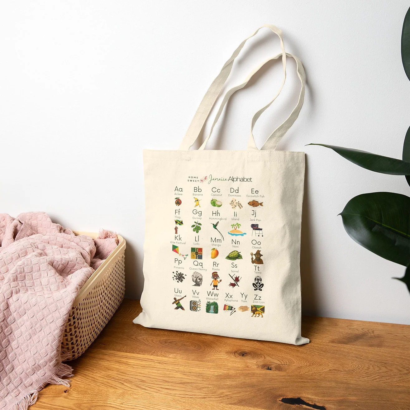 Alphabet tote
